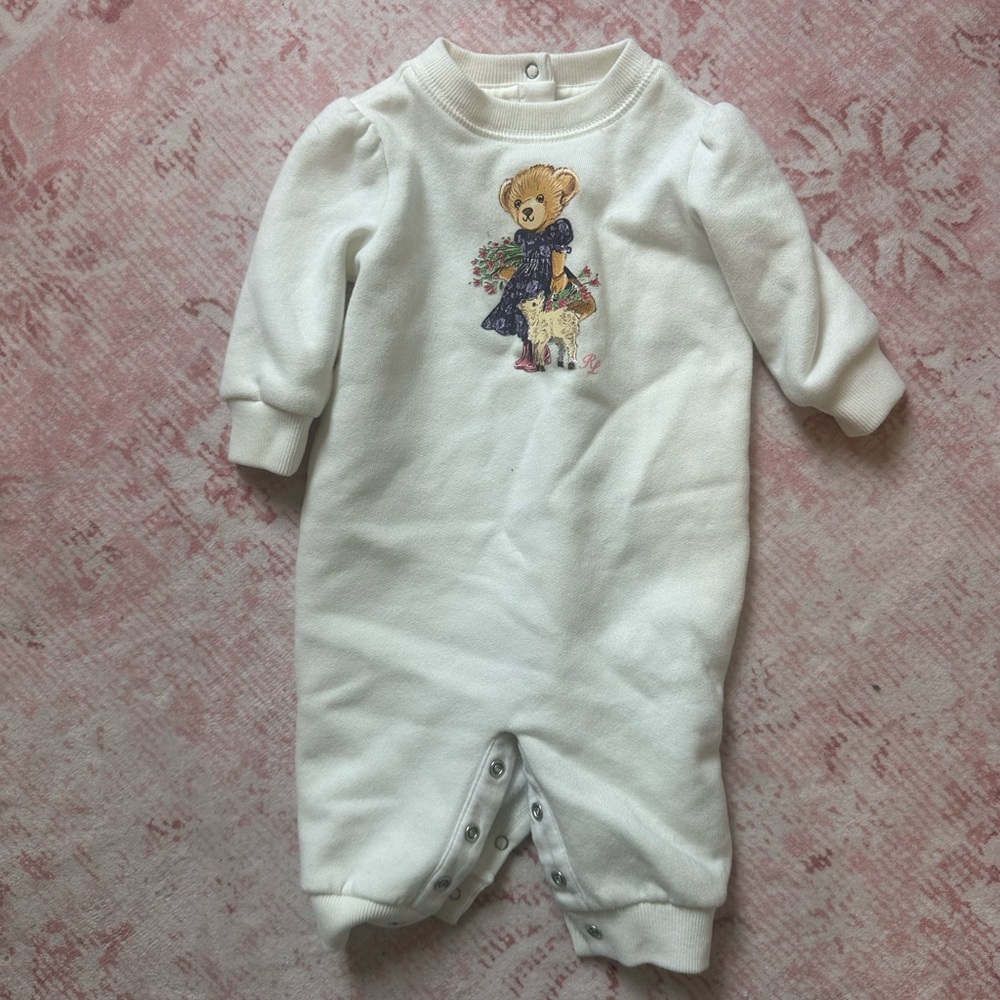 Ralph Lauren Baby Bear One Piece